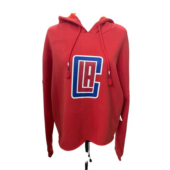 NEW ERA Los Angeles LA Clippers Crop Sweatshirt Size L - Picture 1 of 7